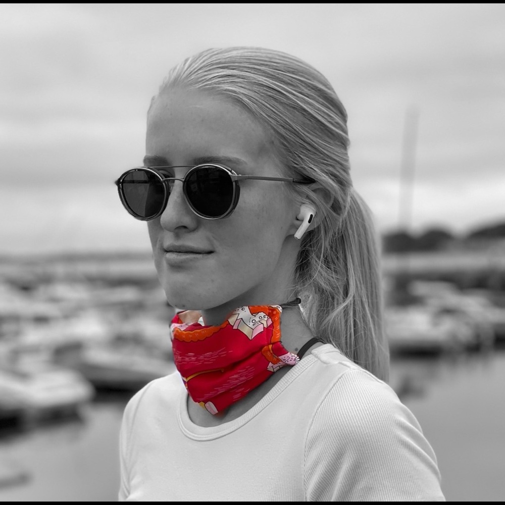 Luxury Face Mask Handcrafted With Designer Scarf